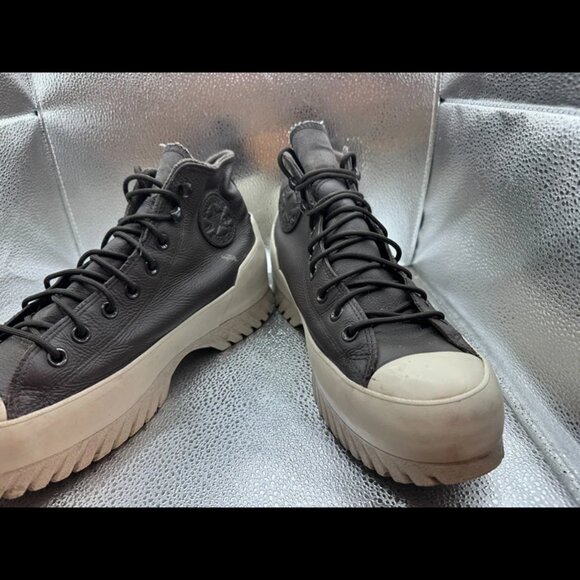 Size M10/W12 Converse Lugged 2.0 Climate Counter Unisex Black White Shoes - Picture 4 of 9